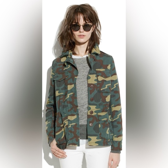 Madewell- Outbound Camo‎ Jacket- Medium- Like new condition!!! - Picture 1 of 10